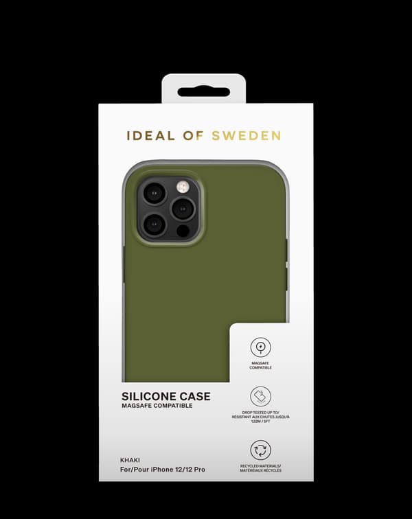 Silicone Case MagSafe iPhone 12 / 12 Pro Khaki Green