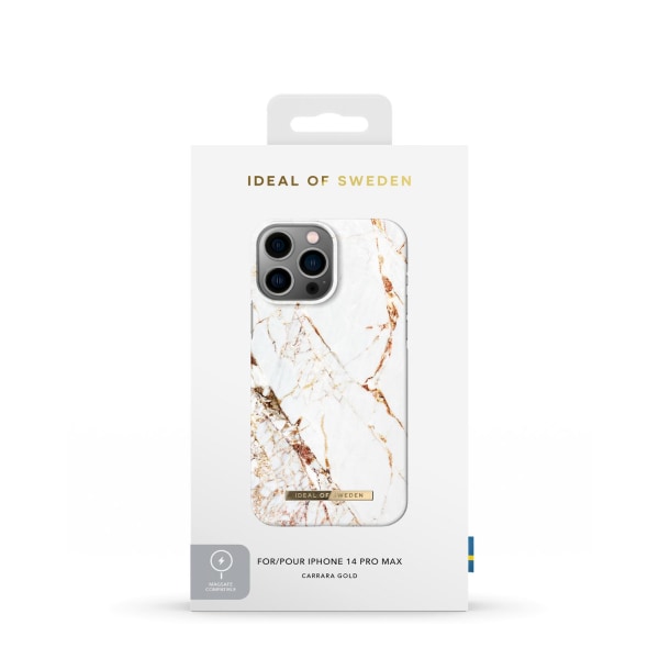 Fashion Case MagSafe iPhone 14PM Carrara Gold