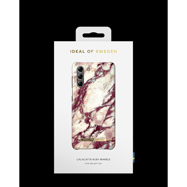 Printed Case Galaxy S21 Calacatta Ruby Marble Red