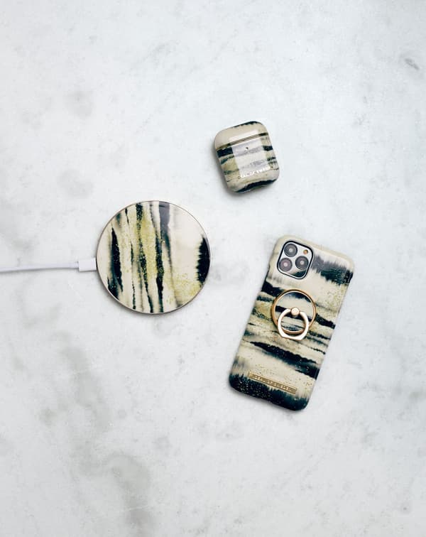 Printed Case Galaxy S20 Golden Tie Dye White