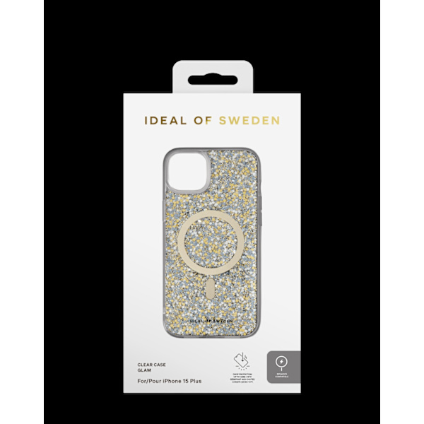 Clear Case MagSafe iPhone 15 Plus Glam Gold