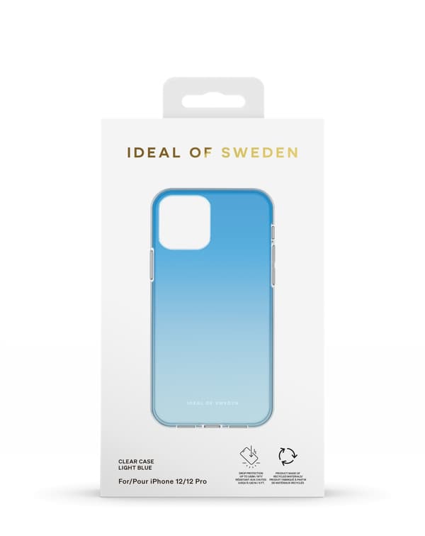 Clear Case iPhone 12 / 12 Pro Light Blue Transparent