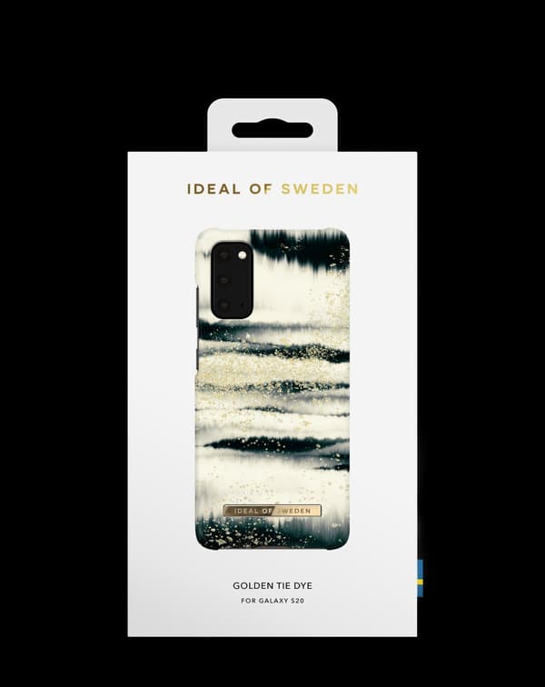 Printed Case Galaxy S20 Golden Tie Dye White