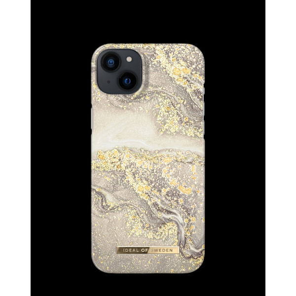 Printed Case iPhone 14 Plus Sparkle Greige Marble Grey