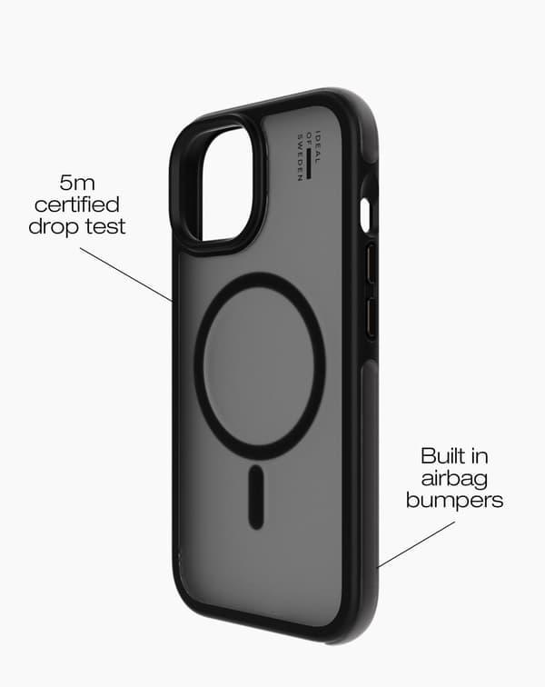 Ideal Bumper Case MagSafe iPhone 13 / 14 / 15 / 16e / 17e Black Black