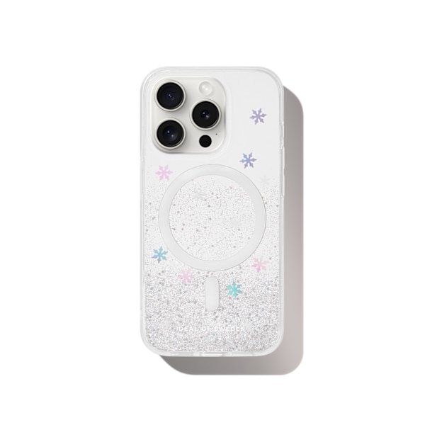 Clear Case MagSafe iPhone 15 Pro Snowflake Silver