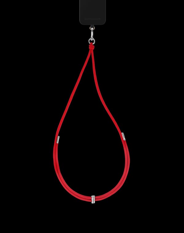Cord Phone Strap Radiant Red