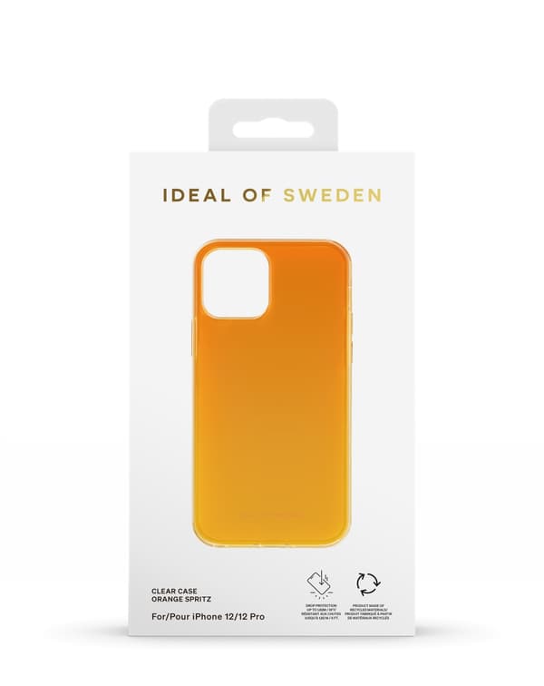 Clear Case iPhone 12 / 12 Pro Orange Spritz Orange