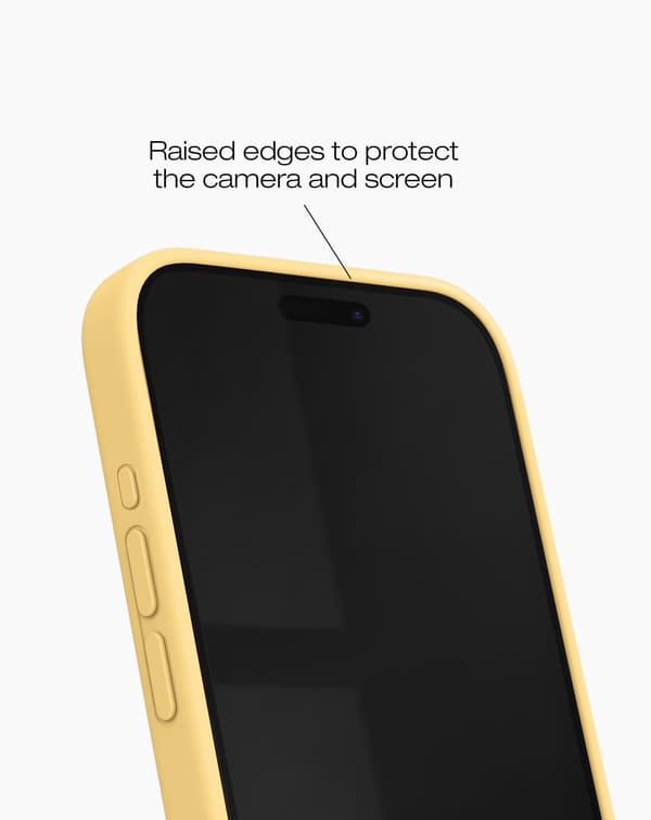 Silicone Case iPhone 14 Pro Max Soft Lemon Yellow