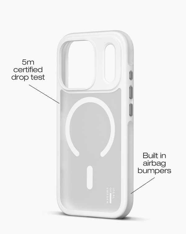 Ideal Bumper Case MagSafe iPhone 17 Pro Max Cloudy White Vit