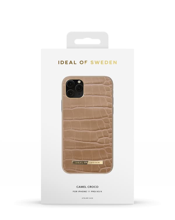 Atelier Case iPhone 11 Pro / XS / X Camel Croco Beige