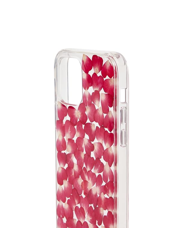 Clear Case iPhone 12 / 12 Pro Red Roses Transparent