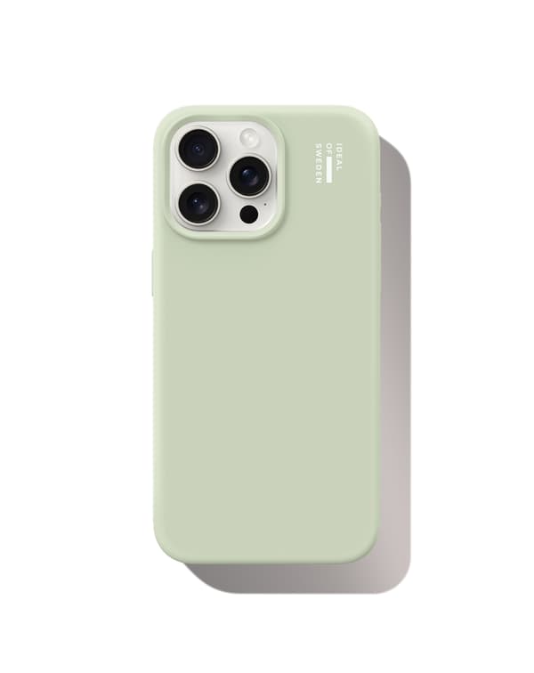Silicone Case MagSafe iPhone 15 Pro Max Sage Green