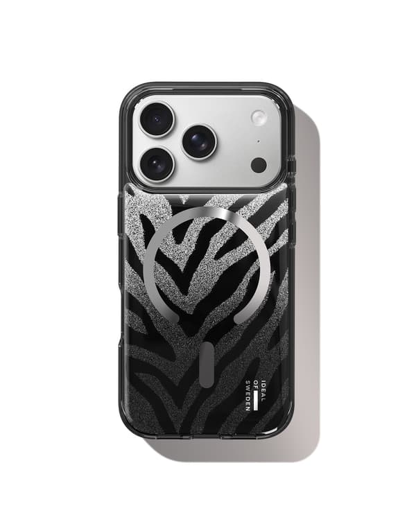 Clear Case MagSafe iPhone 17 Pro Zebra Mystique Svart