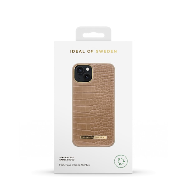 Atelier Case iPhone 15 Plus Camel Croco
