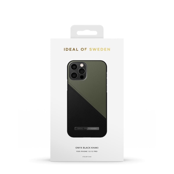 Atelier Case iPhone 12/12P Onyx Black Khaki