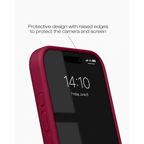 Silicone Case iPhone 16 Plus Cranberry