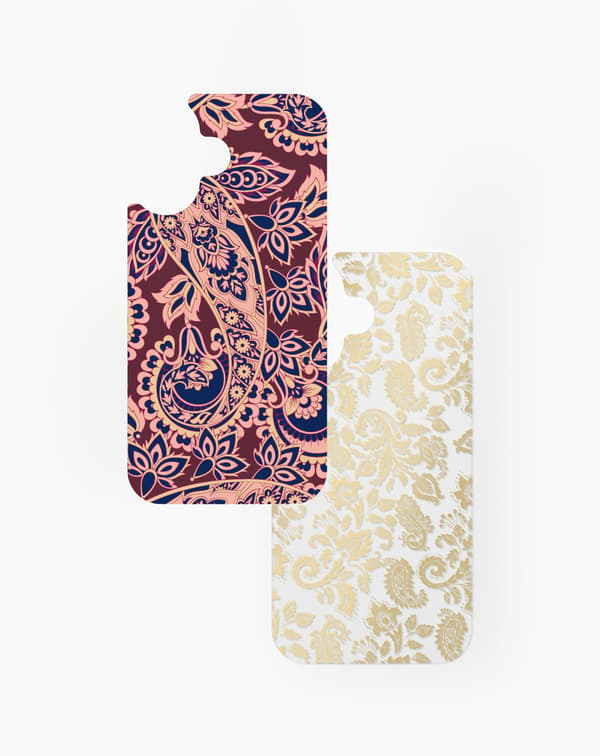 Print Pack iPhone 16 / 17 Boho Paisley Gold