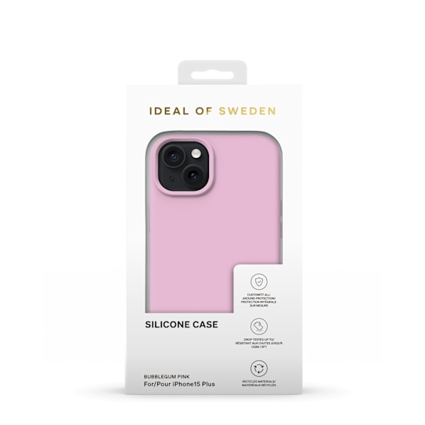 Silicone Case iPhone 15 Plus Bubblegum Pink Rosa