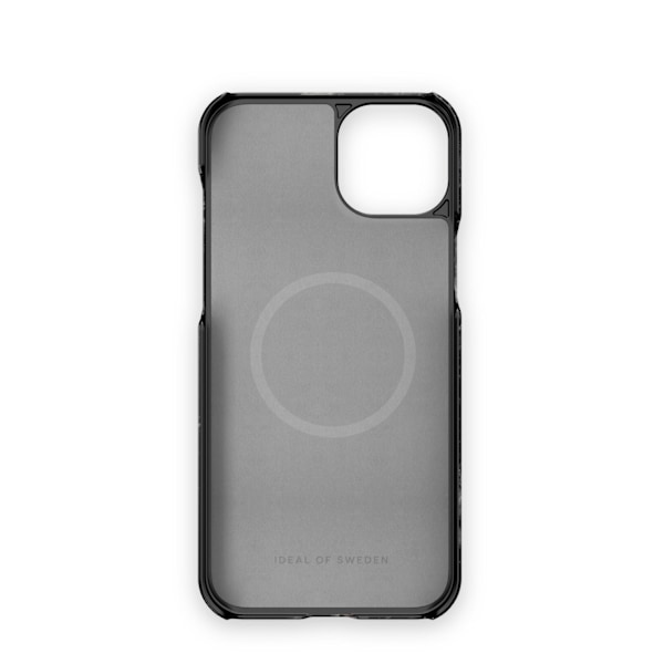 Printed Case MagSafe iPhone 15 Plus Black Thunder Marble Svart