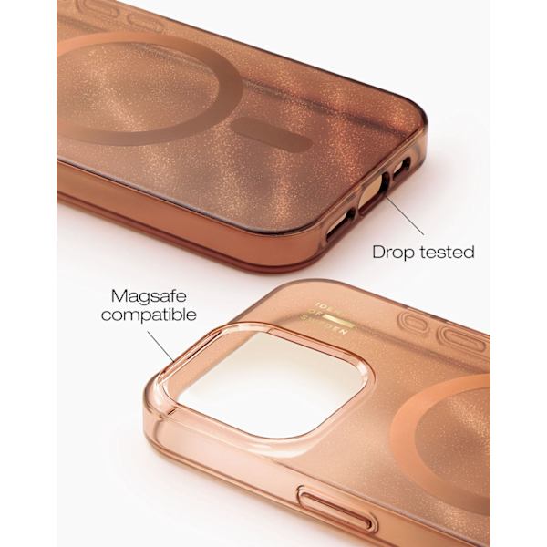 Clear Case MagSafe iPhone 15 Pro Max Mocha Mousse Brun