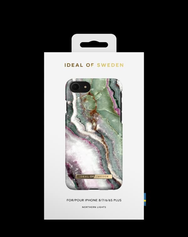 Printed Case iPhone 8 / 7 / 6 / 6S / SE Northern Lights Green