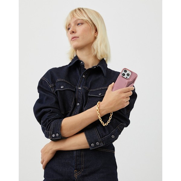 Mirror Case iPhone 13 / 14 / 15 / 16e Mirror Rose Pink Pink