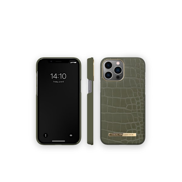 Atelier Case iPhone 12 Pro Max / 13 Pro Max Khaki Croco