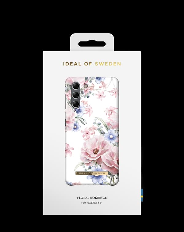 Printed Case Galaxy S21 Floral Romance White