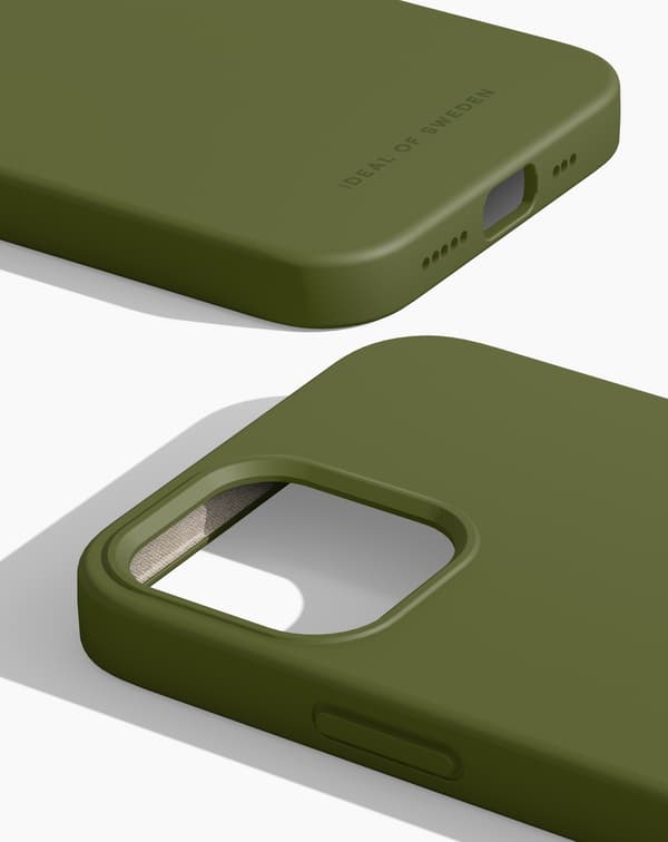 Silicone Case iPhone 12 / 12 Pro Khaki Green