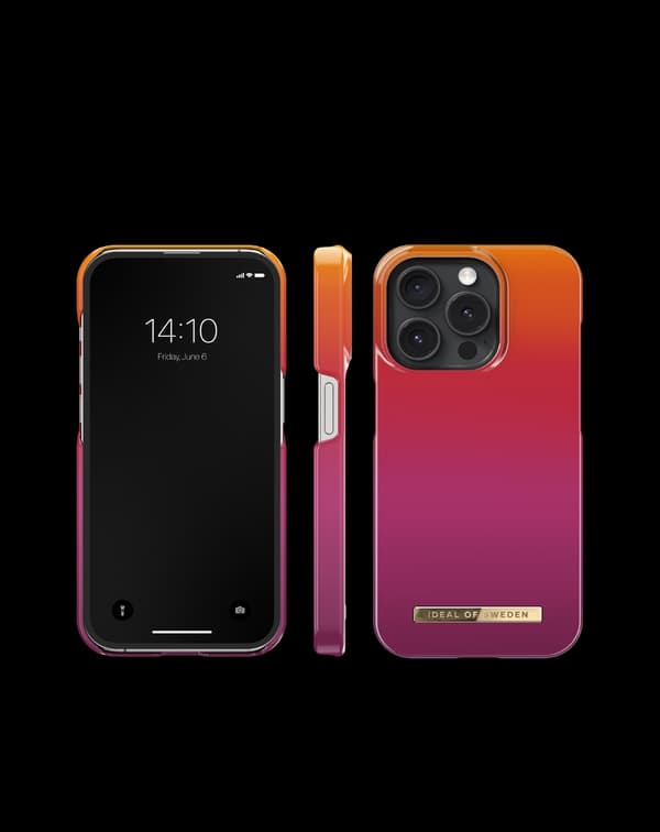 Printed Case MagSafe iPhone 15 Pro Vibrant Ombre Multicolor