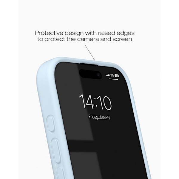 Silicone Case MagSafe iPhone 16 Pro Max Light Blue