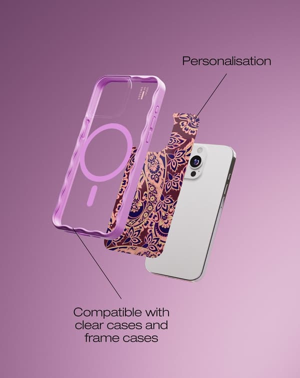 Print Pack iPhone 12 / 12 Pro / 13 / 14 / 15 / 16e / 17e Boho Paisley Gold