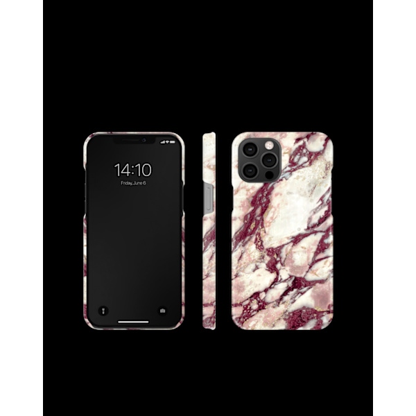 Printed Case iPhone 12 PROMAX Calacatta Ruby Marble Red