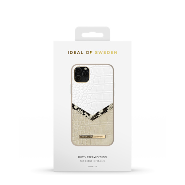 Atelier Case iPhone 11 Pro / XS / X Dusty Cream Python White