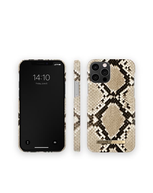 Printed Case iPhone 12 / 12 Pro Sahara Snake Beige