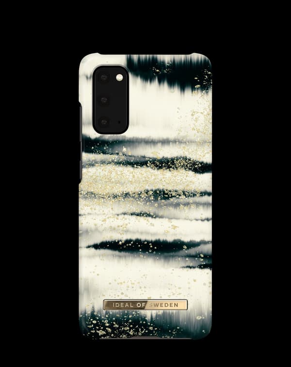 Printed Case Galaxy S20 Golden Tie Dye White