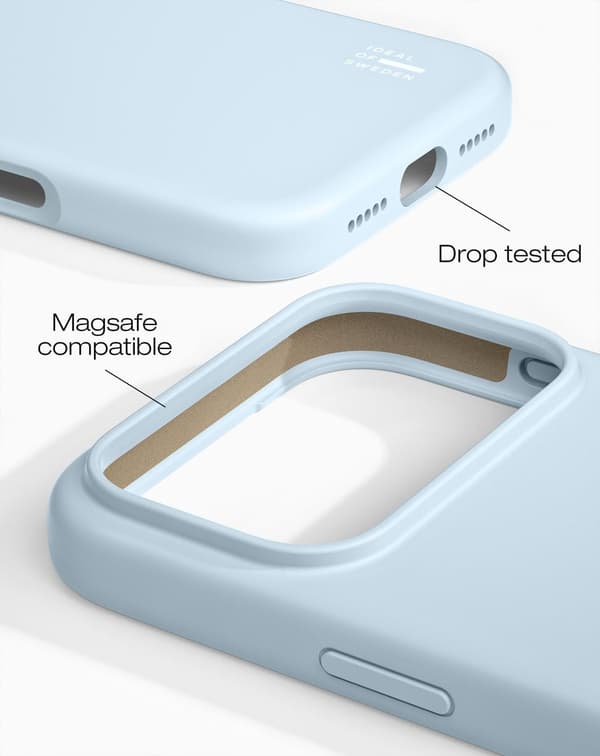 Silicone Case MagSafe iPhone 17 Pro Light Blue Blue
