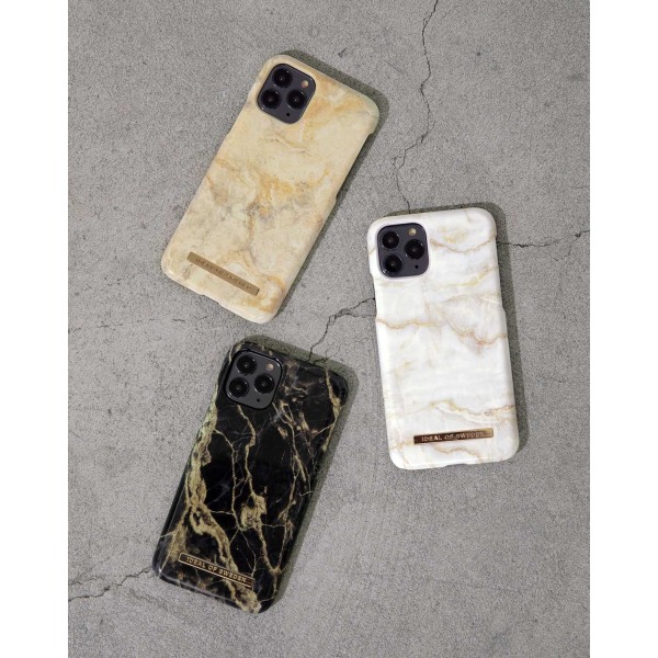 Fashion Case iPhone XR Golden Smoke Marble