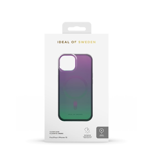 Clear Case MagSafe iPhone 13 / 14 / 15 / 16e Fluorite Ombre MultiColor