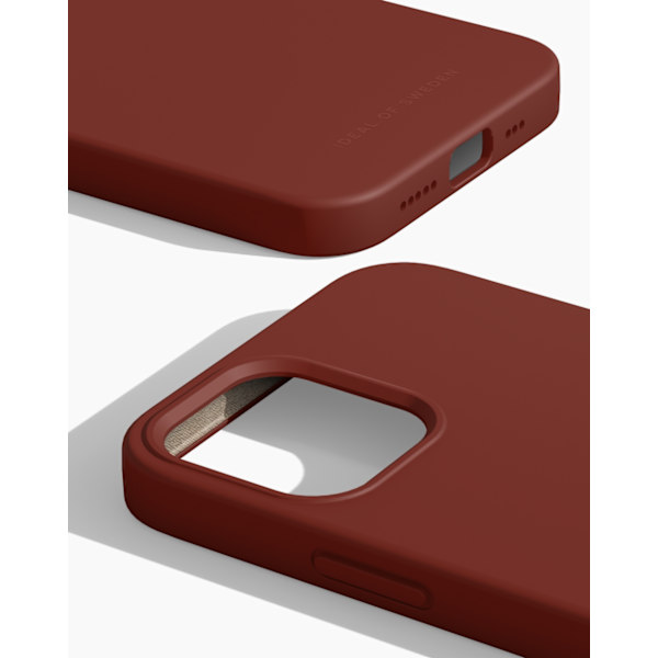 Silicone Case iPhone 12 / 12 Pro Dark Amber Brown