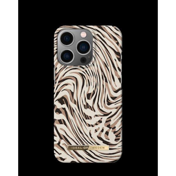 Printed Case iPhone 13 Pro Hypnotic Zebra Beige