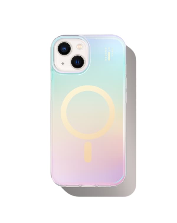 Clear Case MagSafe iPhone 13 / 14 / 15 / 16e / 17e Shimmer Multicolor