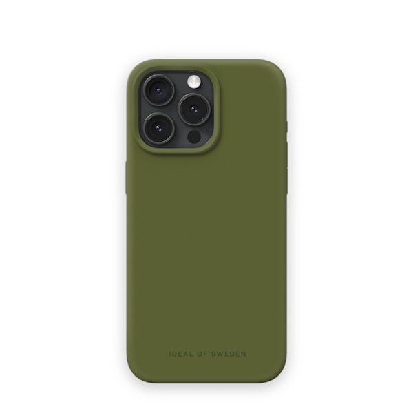 Silicone Case MagSafe iPhone 15 Pro Max Khaki Green