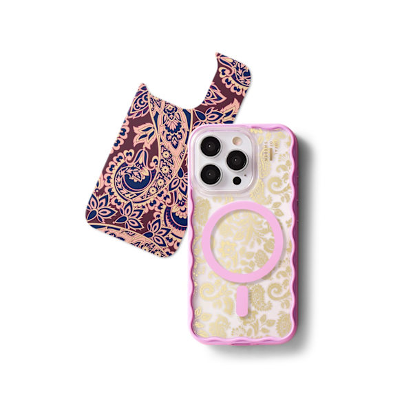 Print Pack iPhone 17 Pro Max Boho Paisley Guld