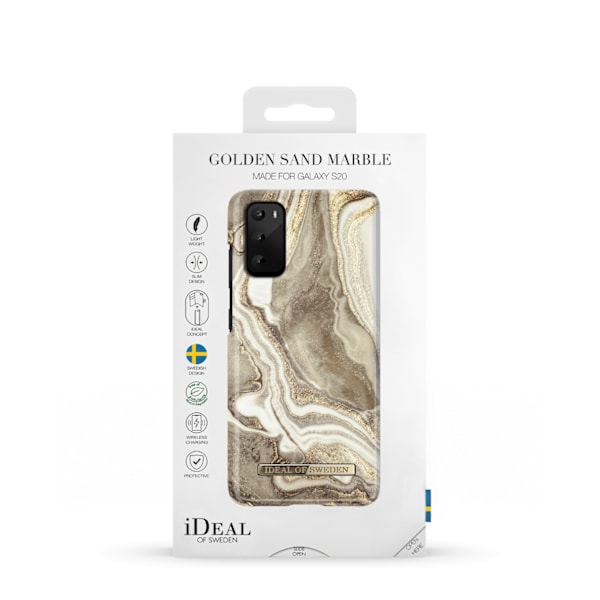 Printed Case Galaxy S20 Golden Sand Marble