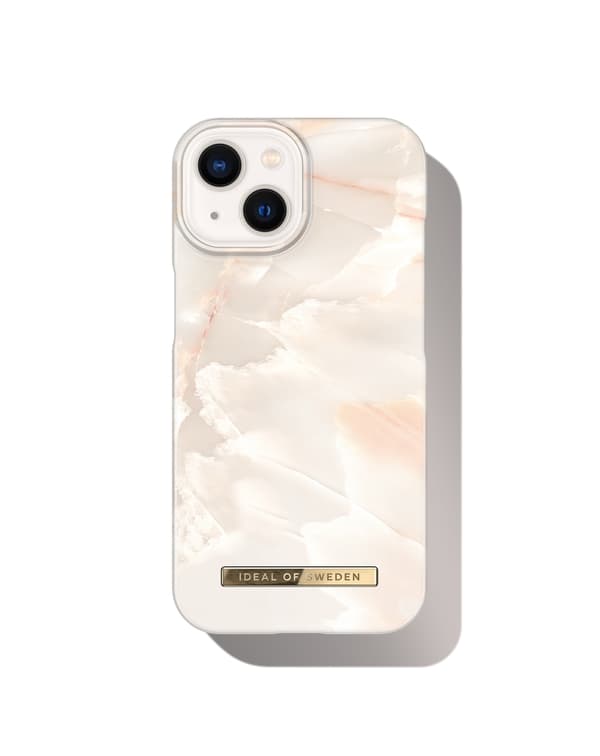 Printed Case iPhone 15 Rose Pearl Marble Rosa