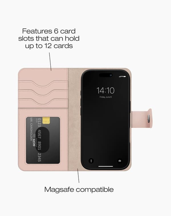 Magnet Wallet+ MagSafe iPhone 16 Pink