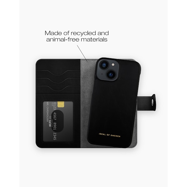 Magnet Wallet+ iPhone 13 Mini Black Black
