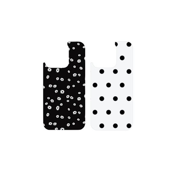 Print Pack iPhone 12 / 12 Pro / 13 / 14 / 15 / 16e Ecru Noir Black